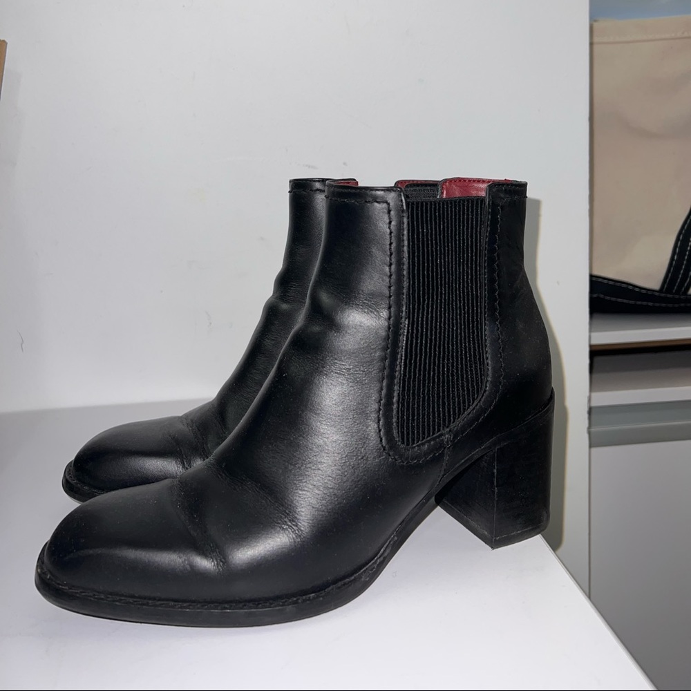 Zara black booties, good for work, dressing up and down